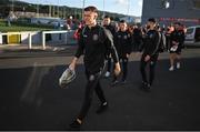 9 September 2022; Bohemians goalkeeper Jon McCracken arrives before the SSE Airtricity League Premier Division match between Derry City and Bohemians at The Ryan McBride Brandywell Stadium in Derry. Photo by Ramsey Cardy/Sportsfile