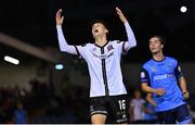 9 September 2022; Steven Bradley of Dundalk reacts during the SSE Airtricity League Premier Division match between UCD and Dundalk at UCD Bowl in Dublin. Photo by Seb Daly/Sportsfile