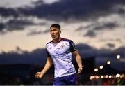 9 September 2022; Joe Redmond of St Patrick's Athletic reacts during the SSE Airtricity League Premier Division match between Drogheda United and St Patrick's Athletic at Head in the Game Park in Drogheda, Louth. Photo by Piaras Ó Mídheach/Sportsfile