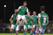 9 September 2022; Cian Murphy of Cork City celebrates after scoring his side's first goal during the SSE Airtricity League First Division match between Waterford and Cork City at RSC in Waterford. Photo by Michael P Ryan/Sportsfile