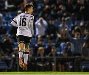 9 September 2022; Steven Bradley of Dundalk celebrates after scoring his side's second goal during the SSE Airtricity League Premier Division match between UCD and Dundalk at UCD Bowl in Dublin. Photo by Seb Daly/Sportsfile