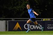 9 September 2022; Thomas Lonergan of UCD celebrates after scoring his side's third goal during the SSE Airtricity League Premier Division match between UCD and Dundalk at UCD Bowl in Dublin. Photo by Seb Daly/Sportsfile