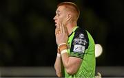 9 September 2022; Dundalk goalkeeper Nathan Shepperd after his side's defeat in the SSE Airtricity League Premier Division match between UCD and Dundalk at UCD Bowl in Dublin. Photo by Seb Daly/Sportsfile