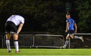 9 September 2022; Dylan Duffy of UCD celebrates after scoring his side's second goal during the SSE Airtricity League Premier Division match between UCD and Dundalk at UCD Bowl in Dublin. Photo by Seb Daly/Sportsfile