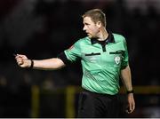9 September 2022; Referee John McLoughlin during the SSE Airtricity League Premier Division match between Shelbourne and Sligo Rovers at Tolka Park in Dublin. Photo by Tyler Miller/Sportsfile