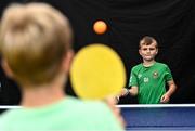 10 September 2022; Max Arkins, aged 9, right, and Rueben McCarthy, aged 8, both from Sheriff Street in Dublin, during the SARI Sportsfest at the Phoenix Park in Dublin, celebrating 25 years of working with sport to promote inclusion, diversity and equality. Photo by Sam Barnes/Sportsfile