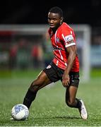 9 September 2022; James Akintunde of Derry City during the SSE Airtricity League Premier Division match between Derry City and Bohemians at The Ryan McBride Brandywell Stadium in Derry. Photo by Ramsey Cardy/Sportsfile