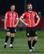 9 September 2022; Cameron Dummigan of Derry City during the SSE Airtricity League Premier Division match between Derry City and Bohemians at The Ryan McBride Brandywell Stadium in Derry. Photo by Ramsey Cardy/Sportsfile