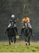 11 September 2022; Hannah Corbett of Glenpatrick in action against John Flavin of Wexford during the Grass Polo Pakistan Cup Final match between Glenpatrick and Wexford at All Ireland Polo Club at the Phoenix Park in Dublin. Photo by Ramsey Cardy/Sportsfile
