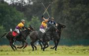 11 September 2022; Johnny Hearn of Wexford in action against James Connolly of Glenpatrick during the Grass Polo Pakistan Cup Final match between Glenpatrick and Wexford at All Ireland Polo Club at the Phoenix Park in Dublin. Photo by Ramsey Cardy/Sportsfile