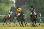 11 September 2022; Tom Small of Wexford in action against Ian Megahey of Glenpatrick during the Grass Polo Pakistan Cup Final match between Glenpatrick and Wexford at All Ireland Polo Club at the Phoenix Park in Dublin. Photo by Ramsey Cardy/Sportsfile