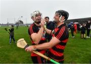 11 September 2022; Ballygunner players Dessie Hutchinson, left, and Ian Kenny celebrate after winning the Waterford County Senior Hurling Championship Final match between Mount Sion and Ballygunner at Walsh Park in Waterford. Photo by Sam Barnes/Sportsfile