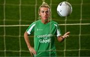 8 September 2022; In attendance at the launch of Sport Ireland’s Changing the Game campaign at Sport Ireland Campus in Dublin is Republic of Ireland International footballer Savannah McCarthy. This campaign supports Sport Ireland’s Diversity and Inclusion Policy in Sport which expresses its vision for a sport sector that celebrates diversity, promotes inclusion, and is pro-active in providing opportunities for lifelong participation for everyone. Photo by Sam Barnes/Sportsfile