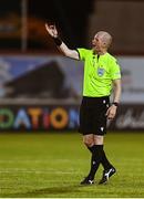 8 September 2022; Referee Ivar Orri Kristjansson  during the UEFA Europa Conference League Group F match between Shamrock Rovers and Djurgården at Tallaght Stadium in Dublin. Photo by Eóin Noonan/Sportsfile