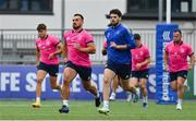 12 September 2022; Rónan Kelleher and Harry Byrne during a Leinster Rugby squad training session at Energia Park in Dublin. Photo by Brendan Moran/Sportsfile