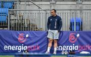 12 September 2022; Charlie Ngatai looks on during a Leinster Rugby squad training session at Energia Park in Dublin. Photo by Brendan Moran/Sportsfile