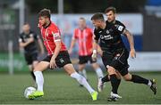 13 September 2022; Will Patching of Derry City in action against Adam McDonnell of Sligo Rovers during the SSE Airtricity League Premier Division match between Derry City and Sligo Rovers at The Ryan McBride Brandywell Stadium in Derry. Photo by Ramsey Cardy/Sportsfile