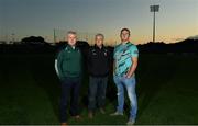 13 September 2022; Mayo manager Kevin McStay, centre, with assistant manager Stephen Rochford, left, and coach Damien Mulligan at Hastings Insurance MacHale Park in Castlebar, Mayo. Photo by Eóin Noonan/Sportsfile
