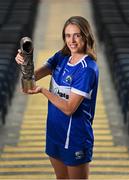 14 September 2022; Laois star Mo Nerney with her 2022 ZuCar Golden Boot award at Croke Park in Dublin, following her exploits as top scorer in the 2022 TG4 All-Ireland Championships. During the season, Mo scored a total of 5-31 for the O’Moore County, who were crowned TG4 All-Ireland Intermediate Champions at Croke Park on July 31. ZuCar are also the LGFA’s Performance Partner, and sponsors of the All-Ireland Ladies Minor Football Championships and the LGFA’s Gaelic4Teens programme. Photo by Seb Daly/Sportsfile