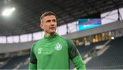 14 September 2022; Ronan Finn during a Shamrock Rovers training session at KAA Gent Stadium in Gent, Belgium. Photo by Stephen McCarthy/Sportsfile