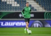 14 September 2022; Ronan Finn during a Shamrock Rovers training session at KAA Gent Stadium in Gent, Belgium. Photo by Stephen McCarthy/Sportsfile