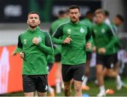 14 September 2022; Jack Byrne during a Shamrock Rovers training session at KAA Gent Stadium in Gent, Belgium. Photo by Stephen McCarthy/Sportsfile