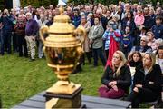 14 September 2022; A general view of the crowd as The Aga Khan trophy is brought to Tuamgraney, Clare, following Ireland's victory in the Longines FEI Jumping Nations Cup at the Dublin Horse Show. Photo by Sam Barnes/Sportsfile