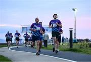 14 September 2022; Laurence Kenny of The Scalers, left, and Ryan McHugh competing in the Grant Thornton Corporate 5K Challenge at Claddagh in Galway. Photo by David Fitzgerald/Sportsfile