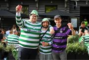 15 September 2022; Shamrock Rovers supporters outside Patrick Foleys Irish pub before the UEFA Europa Conference League Group F match between Gent and Shamrock Rovers at KAA Gent Stadium in Gent, Belgium. Photo by Stephen McCarthy/Sportsfile