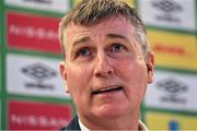 15 September 2022; Manager Stephen Kenny during a Republic of Ireland squad announcement at the Aviva Stadium in Dublin. Photo by Seb Daly/Sportsfile