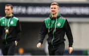 15 September 2022; Ronan Finn of Shamrock Rovers before the UEFA Europa Conference League Group F match between Gent and Shamrock Rovers at KAA Gent Stadium in Gent, Belgium. Photo by Stephen McCarthy/Sportsfile