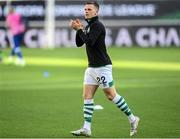 15 September 2022; Andy Lyons of Shamrock Rovers before the UEFA Europa Conference League Group F match between Gent and Shamrock Rovers at KAA Gent Stadium in Gent, Belgium. Photo by Stephen McCarthy/Sportsfile
