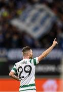15 September 2022; Jack Byrne of Shamrock Rovers during the UEFA Europa Conference League Group F match between Gent and Shamrock Rovers at KAA Gent Stadium in Gent, Belgium. Photo by Stephen McCarthy/Sportsfile