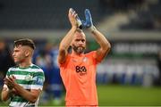 15 September 2022; Shamrock Rovers goalkeeper Alan Mannus after the UEFA Europa Conference League Group F match between Gent and Shamrock Rovers at KAA Gent Stadium in Gent, Belgium. Photo by Stephen McCarthy/Sportsfile
