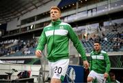 15 September 2022; Rory Gaffney of Shamrock Rovers before the UEFA Europa Conference League Group F match between Gent and Shamrock Rovers at KAA Gent Stadium in Gent, Belgium. Photo by Stephen McCarthy/Sportsfile