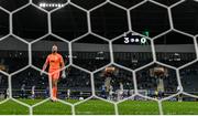 15 September 2022; Shamrock Rovers goalkeeper Alan Mannus during the closing stages of the UEFA Europa Conference League Group F match between Gent and Shamrock Rovers at KAA Gent Stadium in Gent, Belgium. Photo by Stephen McCarthy/Sportsfile
