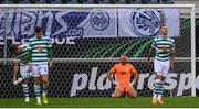 15 September 2022; Shamrock Rovers goalkeeper Alan Mannus after conceding his side's second goal during the UEFA Europa Conference League Group F match between Gent and Shamrock Rovers at KAA Gent Stadium in Gent, Belgium. Photo by Stephen McCarthy/Sportsfile