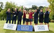 16 September 2022; Members of the Abbeyleix Golf Club, East Cork Golf Club and Edmondstown Golf Club teams?pictured at Knightsbrook Golf Club in Trim Co. Meath, helped launch the final weekend of the AIG Cups and Shield Tournaments. AIG Insurance are proud supporters of Irish golf and long-term partners of Golf Ireland. Photo by David Fitzgerald/Sportsfile