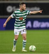 15 September 2022; Jack Byrne of Shamrock Rovers during the UEFA Europa Conference League Group F match between Gent and Shamrock Rovers at KAA Gent Stadium in Gent, Belgium. Photo by Stephen McCarthy/Sportsfile