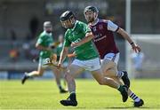7 August 2022; Thomas Slattery of Ballyduff in action against Colum Harty of Causeway during the Kerry County Senior Hurling Championship Final match between Ballyduff and Causeway at Austin Stack Park in Tralee, Kerry. Photo by Brendan Moran/Sportsfile