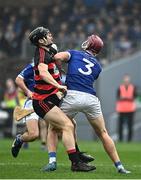 11 September 2022; Kevin Mahony of Ballygunner in action against Luke O'Brien of Mount Sion during the Waterford County Senior Hurling Championship Final match between Mount Sion and Ballygunner at Walsh Park in Waterford. Photo by Sam Barnes/Sportsfile