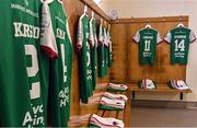 16 September 2022; The Cork City dressing room before the SSE Airtricity League First Division match between Galway United and Cork City at Eamonn Deacy Park in Galway. Photo by Ramsey Cardy/Sportsfile