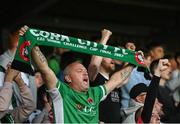 16 September 2022; Cork City supporters during the SSE Airtricity League First Division match between Galway United and Cork City at Eamonn Deacy Park in Galway. Photo by Ramsey Cardy/Sportsfile
