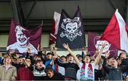 16 September 2022; Galway United supporters during the SSE Airtricity League First Division match between Galway United and Cork City at Eamonn Deacy Park in Galway. Photo by Ramsey Cardy/Sportsfile