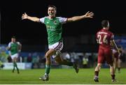 16 September 2022; Barry Coffey of Cork City celebrates after scoring his side's first goal during the SSE Airtricity League First Division match between Galway United and Cork City at Eamonn Deacy Park in Galway. Photo by Ramsey Cardy/Sportsfile