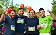 17 September 2022; Participants, from left, Kevin Coyne, Colm McNally, Kevin Glennon and Dean Coyne, at the Irish Life Dublin Half Marathon on Saturday 17th of September in the Phoenix Park, Dublin. Photo by Sam Barnes/Sportsfile