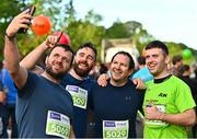 17 September 2022; Participants, from left, Kevin Coyne, Colm McNally, Kevin Glennon and Dean Coyne, at the Irish Life Dublin Half Marathon on Saturday 17th of September in the Phoenix Park, Dublin. Photo by Sam Barnes/Sportsfile