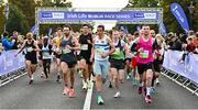 17 September 2022; A view of runners at the start of the Irish Life Dublin Half Marathon on Saturday 17th of September in the Phoenix Park, Dublin. Photo by Sam Barnes/Sportsfile