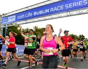 17 September 2022; Runners at the start of the Irish Life Dublin Half Marathon on Saturday 17th of September in the Phoenix Park, Dublin. Photo by Sam Barnes/Sportsfile