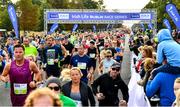 17 September 2022; A general view of runners at the start of the Irish Life Dublin Half Marathon on Saturday 17th of September in the Phoenix Park, Dublin. Photo by Sam Barnes/Sportsfile